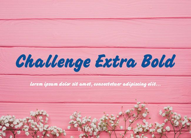 Challenge Extra Bold example